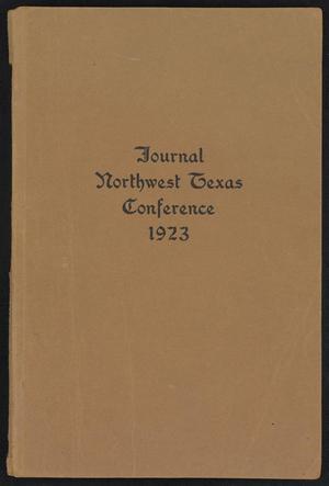 Journal of the Northwest Texas Annual Conference, Methodist Episcopal Church, South: 1923