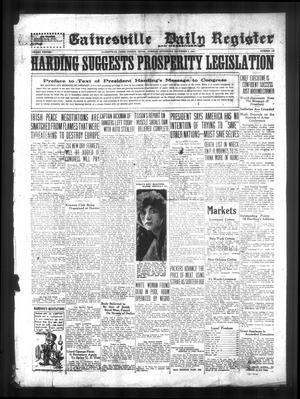 Primary view of Gainesville Daily Register and Messenger (Gainesville, Tex.), Vol. 38, No. 107, Ed. 1 Tuesday, December 6, 1921