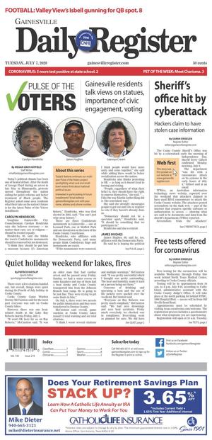 Primary view of Gainesville Daily Register (Gainesville, Tex.), Vol. 130, No. 219, Ed. 1 Tuesday, July 7, 2020