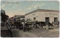 Postcard: [Oxen carts and Pawnshop]