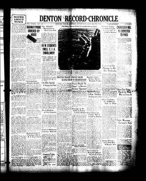 Primary view of Denton Record-Chronicle (Denton, Tex.), Vol. 28, No. 143, Ed. 1 Monday, January 28, 1929