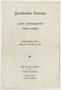 Pamphlet: [Graduation Program: A&M Consolidated High School, 1954]