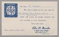 Postcard: [Postcard from Alice H. Marks to D. W. Kempner, April 16, 1951]