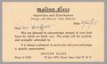 Postcard: [Postcard from Maison Glass to D. W. Kempner, March 25, 1955]