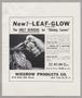 Pamphlet: New!--Leaf-Glow: The Only Aerosol for "Shining Leaves"