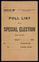 Pamphlet: [Special Election, Election Precinct No. 25, Collin County, Texas, Se…