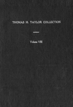 Thomas H. Taylor Collection: Volume 8