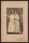 Photograph: [Portrait of Two Unknown Women in White Dresses]