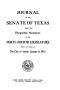 Thumbnail image of item number 1 in: 'Journal of the Senate of Texas being the Regular Session of the Forty-Fourth Legislature'.