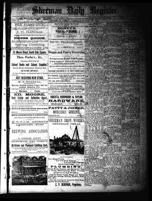 Primary view of Sherman Daily Register (Sherman, Tex.), Vol. 2, No. 107, Ed. 1 Tuesday, March 29, 1887