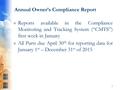 Thumbnail image of item number 3 in: '2015 Annual Owner’s Compliance Report (AOCR) Webinar'.