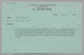 Letter: [Message from D. W. Kempner to IHK, RLK, and HLK; May 28, 1954]