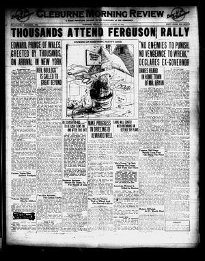 Primary view of Cleburne Morning Review (Cleburne, Tex.), Ed. 1 Saturday, August 30, 1924