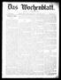 Newspaper: Das Wochenblatt. (Austin, Tex.), Vol. 1, No. 16, Ed. 1 Thursday, Nove…