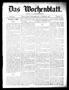 Newspaper: Das Wochenblatt. (Austin, Tex.), Vol. 1, No. 21, Ed. 1 Thursday, Dece…