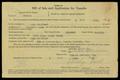 Text: [Bill of Sale for a 1935 Chevrolet Panel Truck]