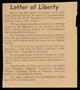 Clipping: [Clipping: Letter of Liberty]