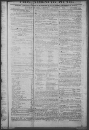Primary view of The Morning Star. (Houston, Tex.), Vol. 3, No. 293, Ed. 1 Thursday, January 20, 1842