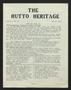 Journal/Magazine/Newsletter: The Hutto Heritage (Hutto, Tex.), Vol. 1, No. 15, Ed. 1 Tuesday, May …