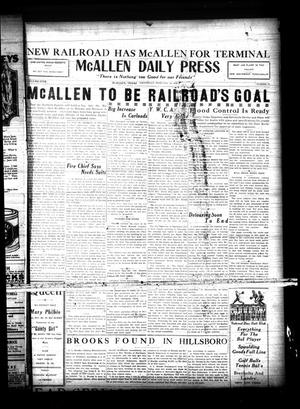 Primary view of McAllen Daily Press (McAllen, Tex.), Vol. 5, No. 57, Ed. 1 Wednesday, February 18, 1925