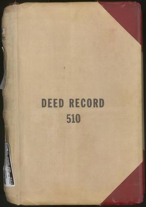 Primary view of Travis County Deed Records: Deed Record 510