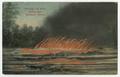 Postcard: Burning Oil Well, Scene Near Marshall, Texas