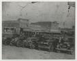 Photograph: [Copy of a 1920s Photograph of Fire Trucks Parked in the Square, Mars…