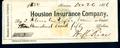 Paper: [Check from Houston Insurance Company to William M. Rice - December 2…
