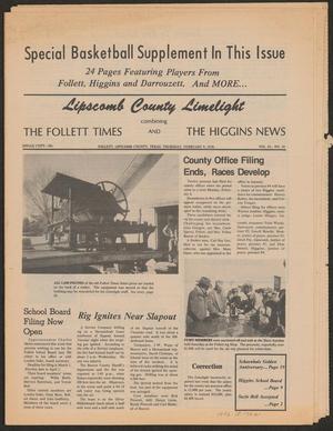 Lipscomb County Limelight (Follett, Tex.), Vol. 65, No. 18, Ed. 1 Thursday, February 9, 1978