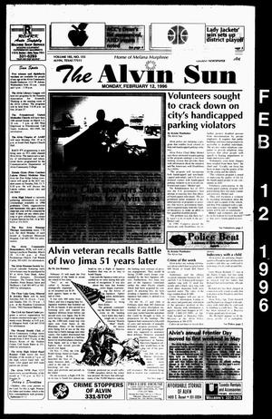 Primary view of The Alvin Sun (Alvin, Tex.), Vol. 105, No. 155, Ed. 1 Monday, February 12, 1996