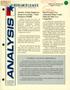 Journal/Magazine/Newsletter: Analysis, Volume 16, Number 1, First Quarter 1995