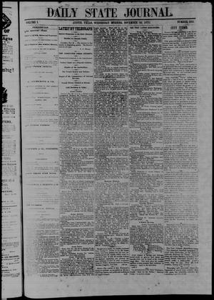 Primary view of Daily State Journal. (Austin, Tex.), Vol. 1, No. 259, Ed. 1 Wednesday, November 30, 1870
