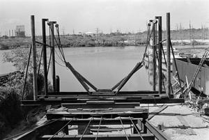 Primary view of object titled '[B and B Drydock Pulling a Boat]'.