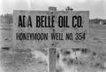 Primary view of [Ada Belle Oil Company Sign]