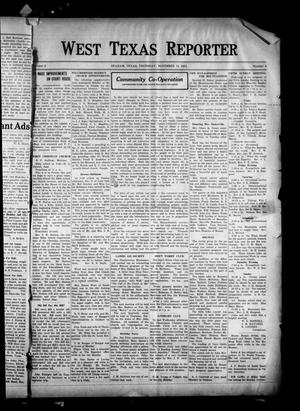 Primary view of West Texas Reporter (Graham, Tex.), Vol. 2, No. 8, Ed. 1 Thursday, November 13, 1913