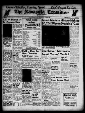 The Navasota Examiner and Grimes County Review (Navasota, Tex.), Vol. 62, No. 7, Ed. 1 Thursday, November 1, 1956