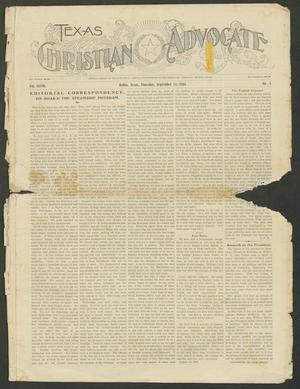 Primary view of Texas Christian Advocate (Dallas, Tex.), Vol. 48, No. 3, Ed. 1 Thursday, September 12, 1901