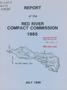 Report: Report of the Red River Compact Commission: 1985