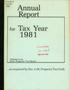 Report: State Property Tax Board Annual Report: 1981