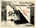 Report: Texas Housing Affordability Index: 1989-94