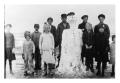 Photograph: [Students Next to a Snowman]