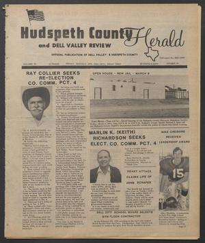 Primary view of Hudspeth County Herald and Dell Valley Review (Dell City, Tex.), Vol. 31, No. 29, Ed. 1 Friday, March 9, 1990