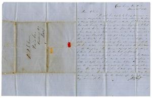Primary view of [Letter from David Fentress to his wife Clara, March 31, 1862]