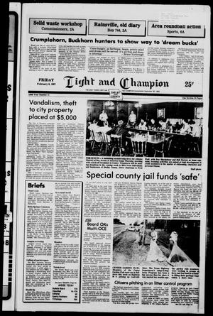 Light and Champion (Center, Tex.), Vol. 110, No. 11, Ed. 1 Friday, February 6, 1987