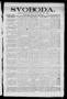 Newspaper: Svoboda. (La Grange, Tex.), Vol. 25, No. 33, Ed. 1 Tuesday, April 26,…