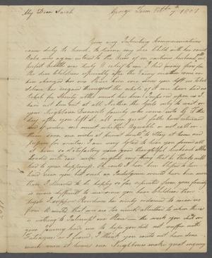 [Letter from Elizabeth Dennis Teackle to Sarah Upshur Teackle Bancker - October 7, 1807]