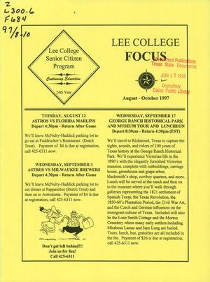 Lee College Focus, August-October 1997