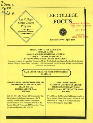 Primary view of object titled 'Lee College Focus, February-April 1998'.