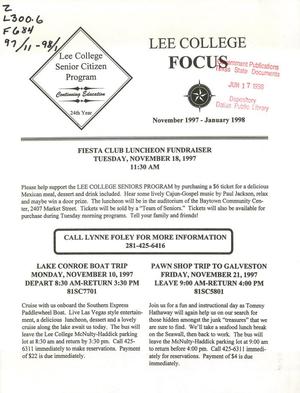Lee College Focus, November 1997 - January 1998