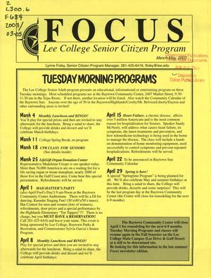 Focus, March-May 2003